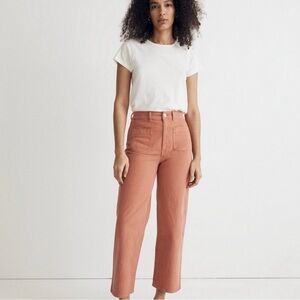 Madewell Women's Cropped Pink Jeans